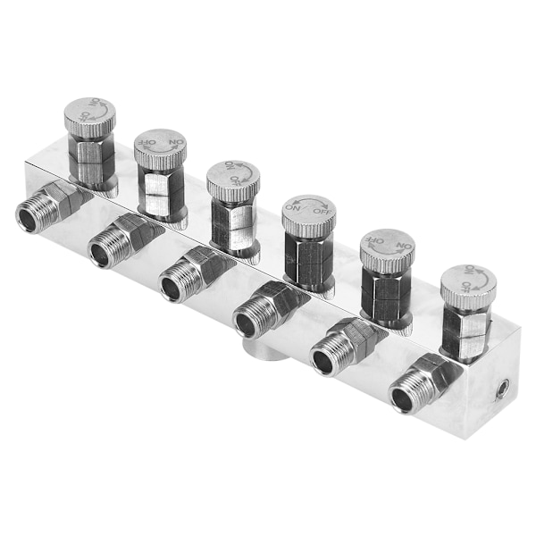 Multifunktionell justerbar aluminium luftslangdelare Airbrush adapter passande tillbehör #2
