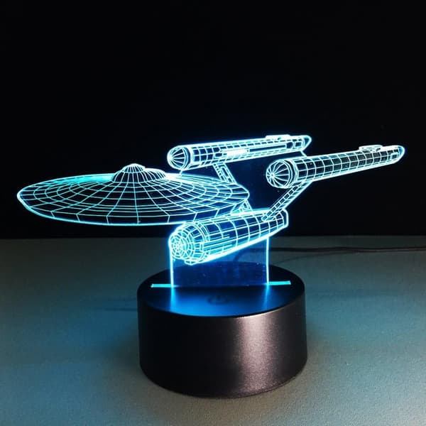 3D Illusionslampe b b-8 Robotter Natlampe 3D Natlampe til