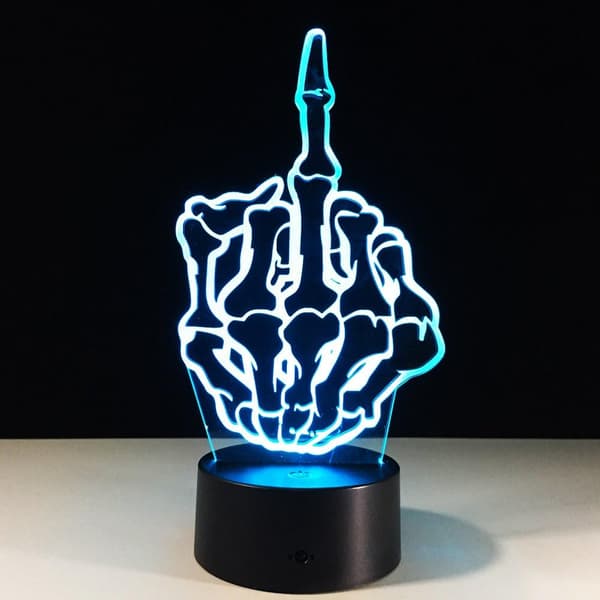 3D Illusion Multi Colors USB Sovande Nattljus Skrivbordslampa