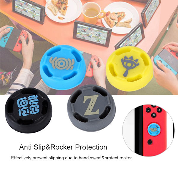 Antiskrid udskiftning joystick silikone cover caps tommelfingergreb til Nintendo Switch/PS3/PS4
