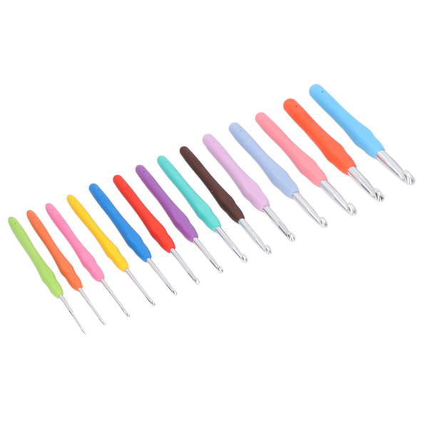 37 stücke Häkelnadeln Set Tragbare Bunte Ergonomische Weiche Griff Strick Häkelnadel Kit Anfänger Geschenk
