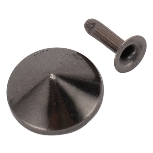 18mm Lædernitter Kit Rustfrit Fadeless Holdbart Jernnitte Stud DIY Lædernitte Tilbehør til Armbånd Hatte Bælter Grå