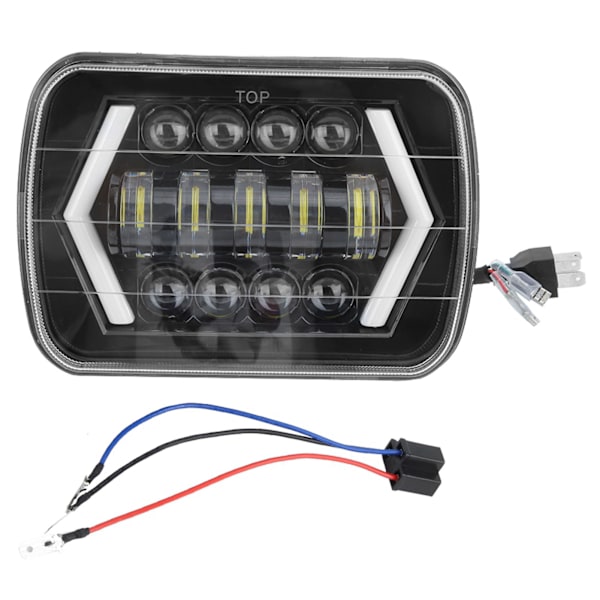 300W 7 tuuman LED-auton etuvalot, alumiinikotelo, neliömäinen etuvalo, sopii Jeep Wranglerille