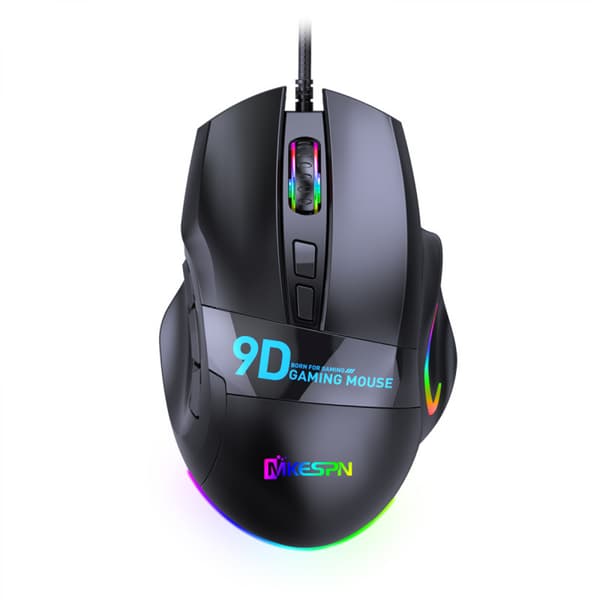 Full Speed Gamingmus med flere knapper, kablet, 9 knapper, ergonomisk