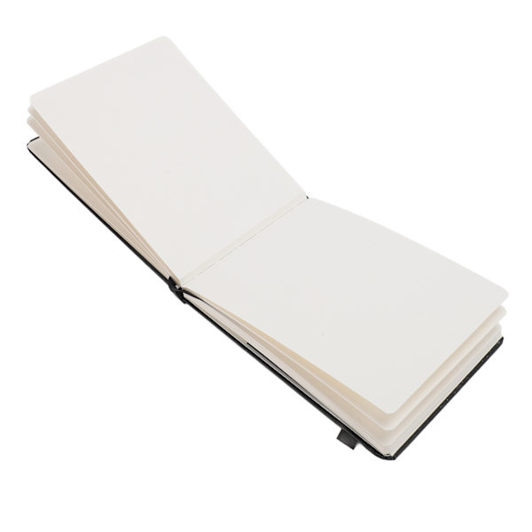 Akvareljournal 24 ark 300gsm tykt papir PU læderomslag bærbar lommeskitsebog til rejser udendørs SA‑DQ22005