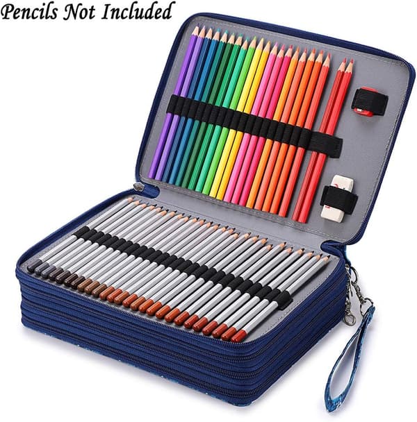 Farveblyantetui - 200 rum blyantholder pen taske stor C C