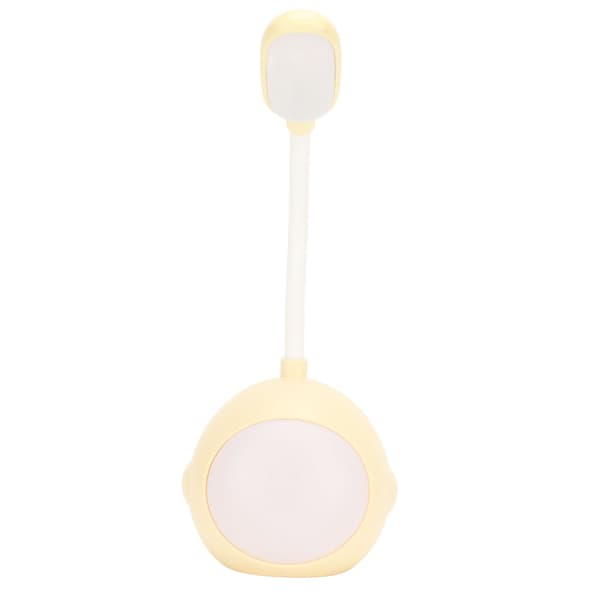 LED Liten Skrivebordslampe Mykt Lys Øyebeskyttelse Student Barn Studerelampe for Skrivebord Soverom Sengeside Sovesal Gul