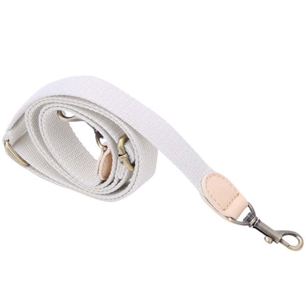 Handgjord DIY Patchwork Tillbehör Justerbar Crossbody Väska Läderrem för CBD065-066(Krämig Vit )