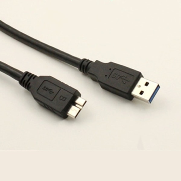 1m USB3.0 til Micro-B mobil harddisk datakabel skrivebord bærbar PC forlengelsesladekabel