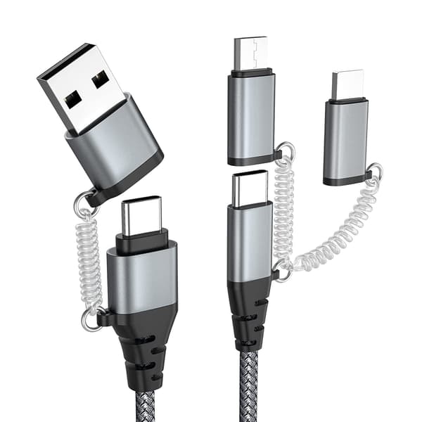 USB C Moninopea Latauskaapeli PD 3A Datasynkronointi Nylonpunos