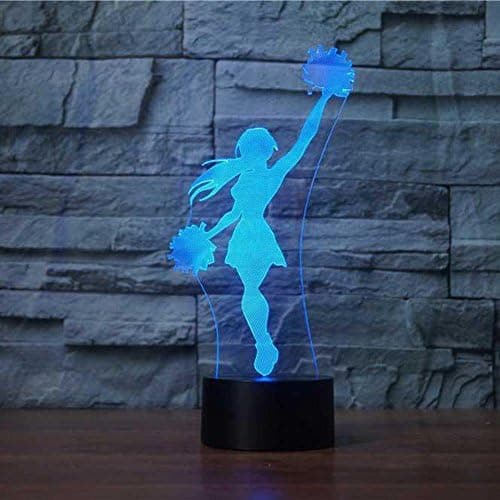 3D Cheerleader Nattlampa Touch Bord Optisk
