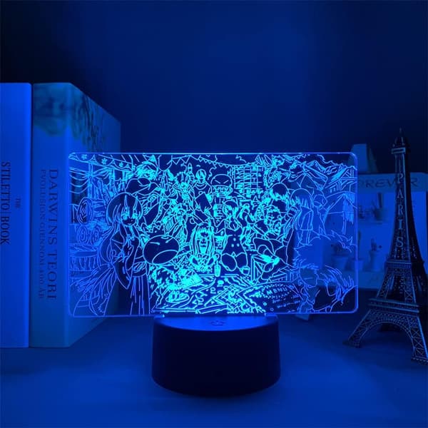 3D LED Nattlampefigur er egnet for soveromsdekorasjon