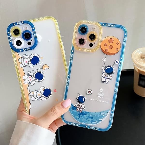Kompatibel med iPhone 12 Pro Max Clear Case Kvinnor Flickor Cu