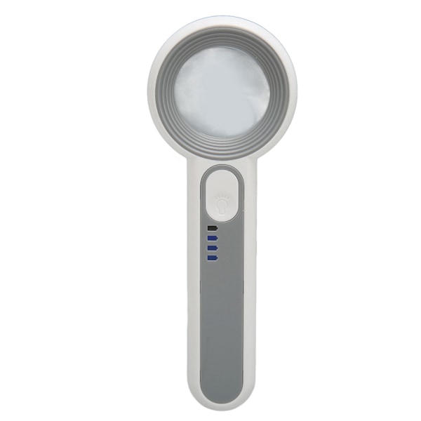 Håndholdt forstørrelsesglas 11X Touch Button Genopladelig 3 Grader LED Lighted Forstørrelsesglas til Nært Arbejde og Læsning af Bøger