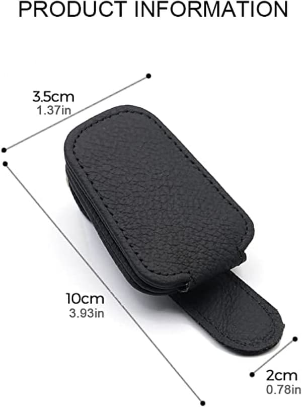Solbrilleholder for bilvisir, universell solbrilleklemme m