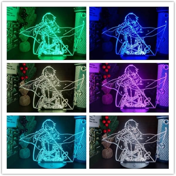 Attack on Titan 3D Anime Lampe Nat Levi Ackerman Illusion N