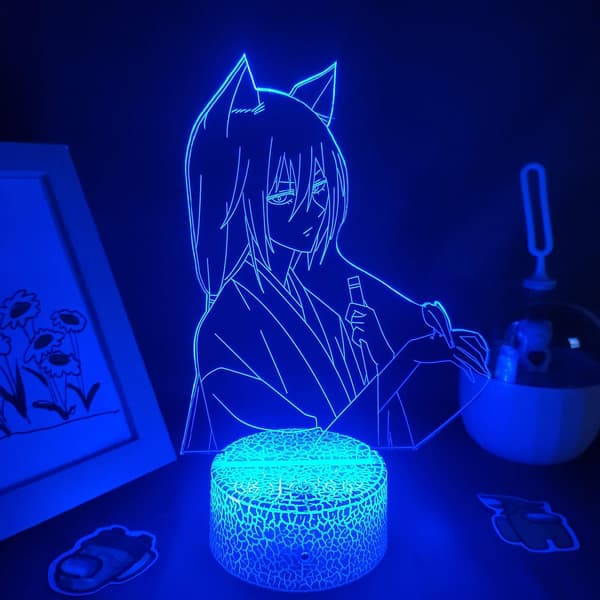 Nyeste Anime 3D Led Lys Kamisama Kiss Tomoe Figur til Seng