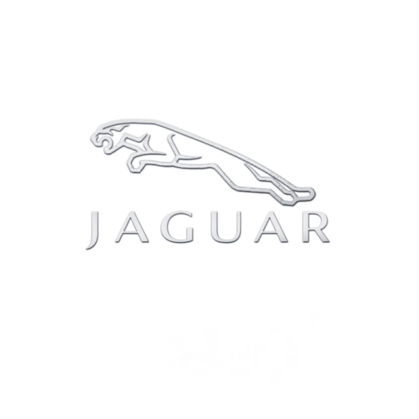 Bil metall klistremerker kreative bil logo dekorasjon klistremerker - Jaguar øvre og nedre standard metall klistremerker / 5 stykker