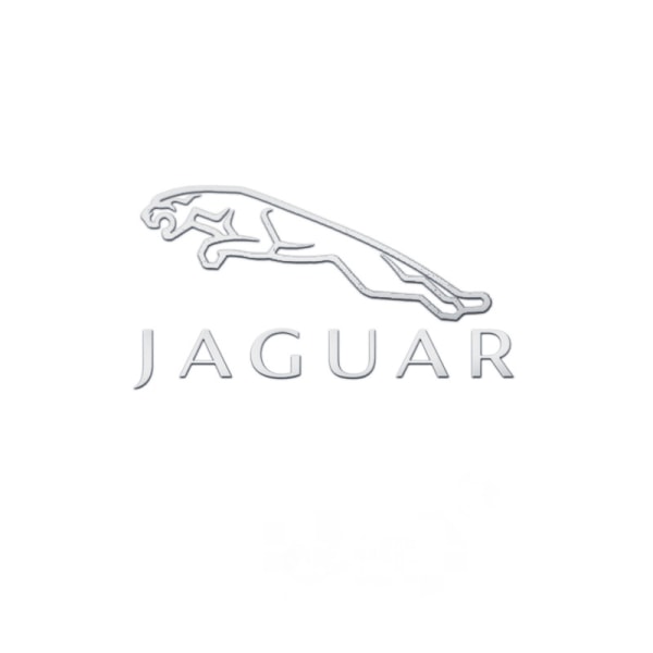 Bilklistermærker i metal til biler, kreative klistermærker til dekoration af billogo - Jaguar øvre og nedre standard metalklistermærker / 5 stk.