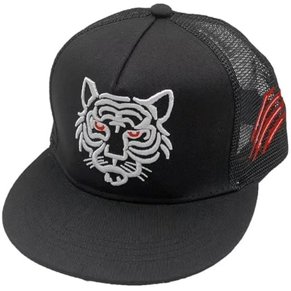 Baseballkeps i bomull med broderi, keps för män och kvinnor, snapback-kepsar, sommarkepsar, unisex hiphop-kepsar Black&White