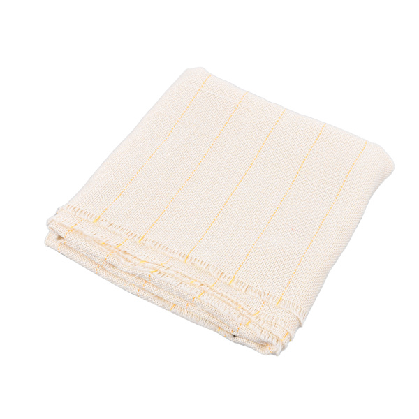 Tufting Stoff Polyester Bomull Blandet Dør Bredde Sterk Stoff Lett å Bryte Hvit Standard Gul Tråd Stoff