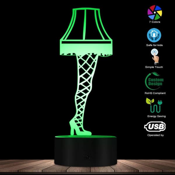 3D Illusjon Nattlys Optisk Illusjon Benlampe fra A Chr