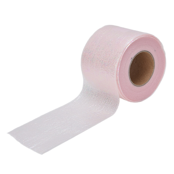 Symphony Ribbon Gradient Julband Rulle DIY Hemmagjorda Barnbåge Hårprydnad Tulle RulleLjusrosa