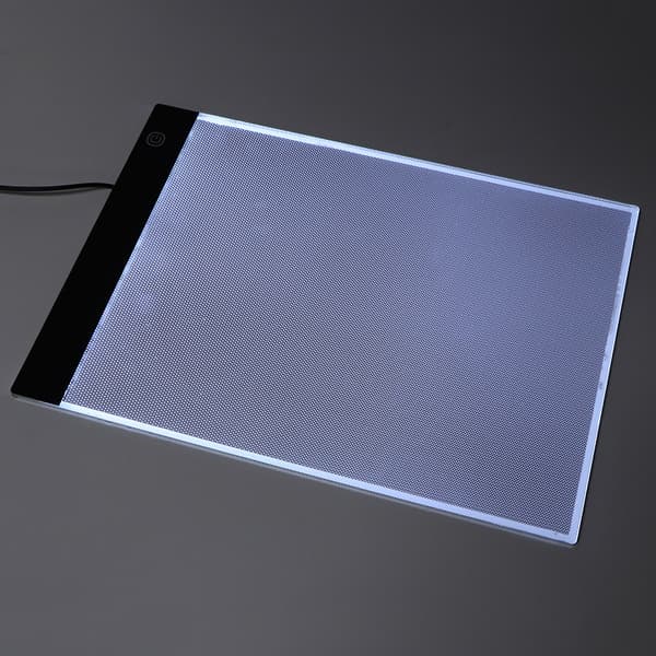 A4 LED Art Board Lys Pad Tegnebord til Børn Kunstnere (3-Mode Dæmpning)