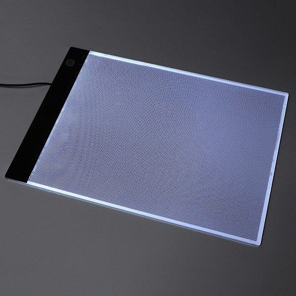 A4 LED-taulutaulu piirustuspöytä lapsille ja taiteilijoille (3-tilan himmennys)