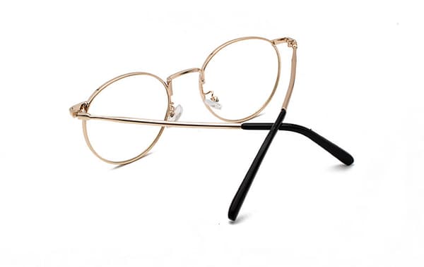 Runde, trendy solbriller med reflekterende glass