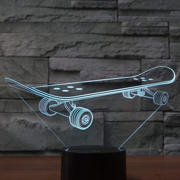 3D Optisk Illusion Mops Hund Sensor Natlampe med Smart Til