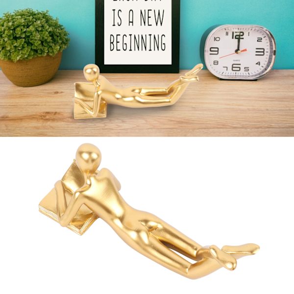 Tænker Skulptur Moderne Abstrakt Tænker Statue Gangbord Stue Harpiks Læser Stil Ornament Læser B