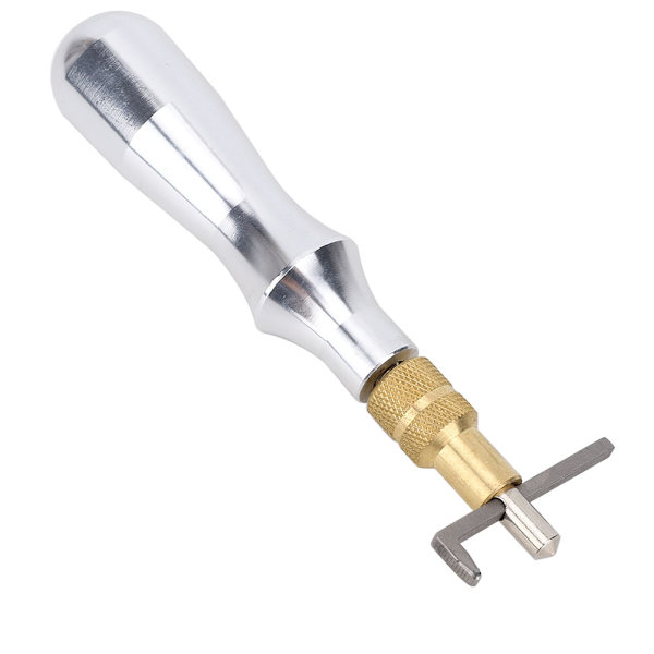 Læder syning riller værktøj aluminium legering håndtag riller 1mm professionel læder håndværk værktøj aluminium håndtag riller