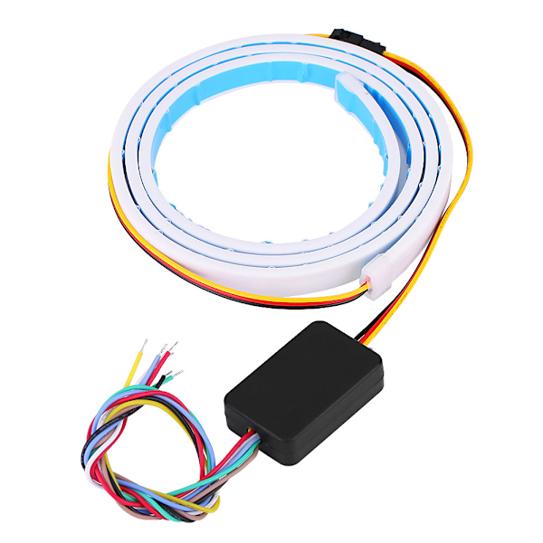 120cm Fargerik Bil Bakruteboks Dynamisk Streamer Brems Slå På Signal Baklys LED Stripe Bar