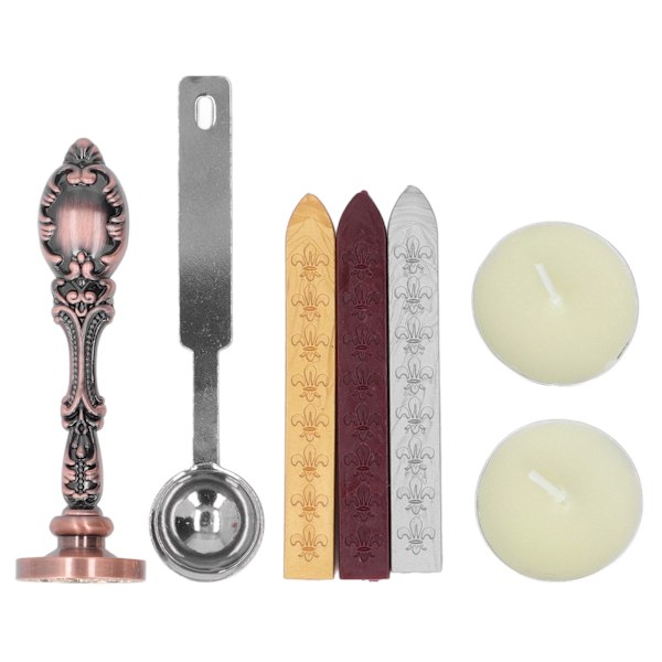 Vaha Sinettileimasin Retro Tyyli Helppo Käyttö Selkeä Kuvio Laaja Sovellus Vaha Sinetti Sinetti Kortti Scrapbook DIY Ruusukulta Sarja