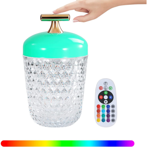 LED-nattlampa Bärbar 3D-bordslampa, Touch Control 16 Co