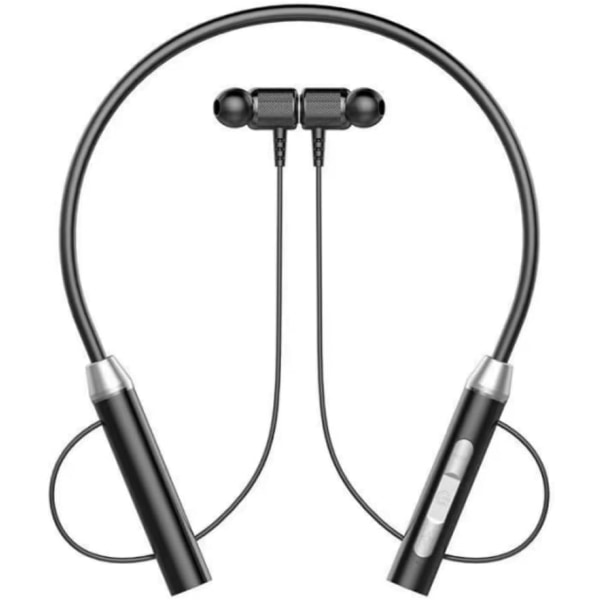 Bluetooth halsbandshörlurar Trådlösa magnetiska hörlurar med HiFi-headset, vattentäta sporthörlurar med hållbarhet, brusreducering med mikrofon