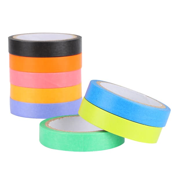 8 stk. Renfarget Student Mini Limstift Rull Kontormateriell Maskeringstape