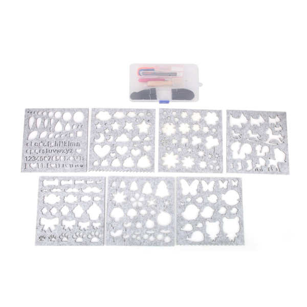 DIY Non-woven Fabric Needle Felting Template Mold Handcraft Making Tool Accessories