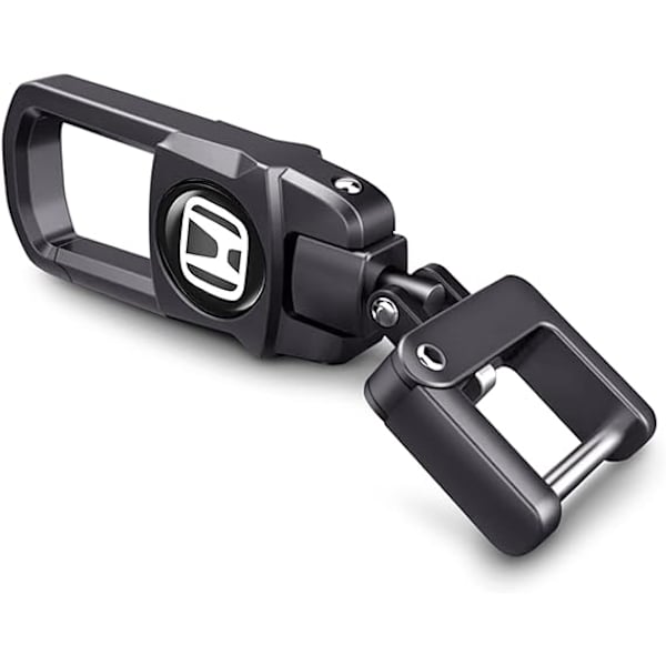 Honda Metal Bilnøglering Udskiftning med Logo, Honda Bilnøglering, Nøglering til Mænd, Nøglering Tilbehør, Familiegave, Sort