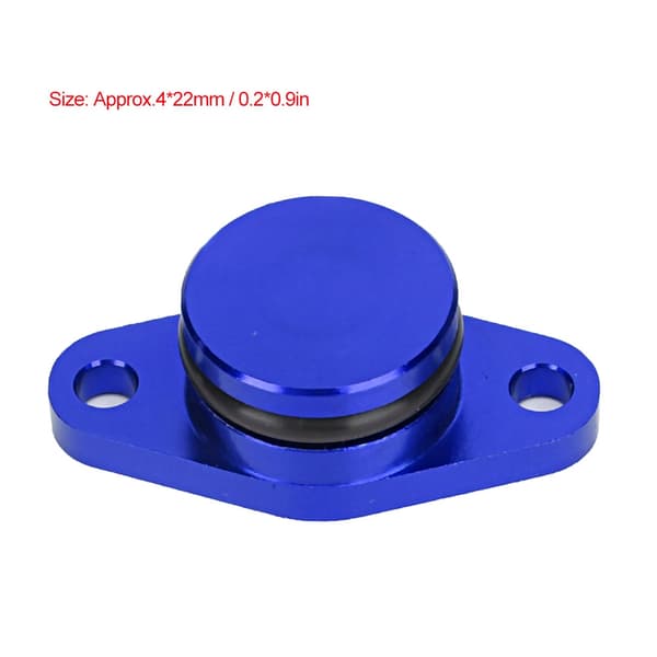 4x22mm Motorhvirvelklapper Sletningsproppe Sæt med Gummipackninger Passer til E87 120d (Blå)