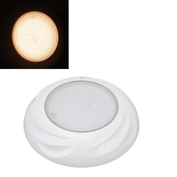 Simljus för pool 12V 18W IP68 Vattentät Väggmonterad LED-poolbelysning för offentlig fontän Warm Light