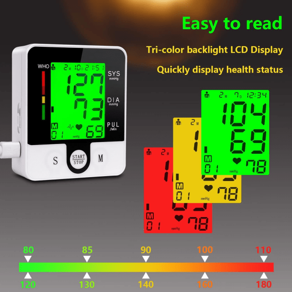 Ranneverenpainemittari, puhuva digitaalinen automaattinen verenpainemittari, ladattava verenpainemansetti kotikäyttöön, säädettävä verenpainemansetti, La Rechargeable