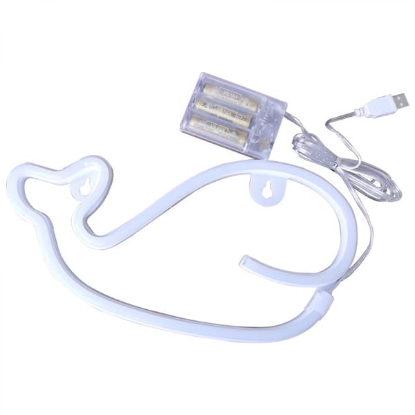 Neon Skilt for Veggdekor, USB/Batteridrevet C