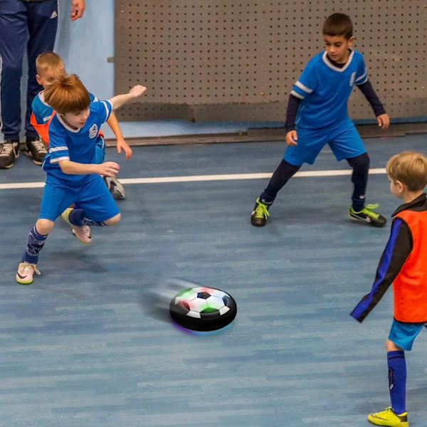 Sport Kids Levitate Suspending Soccer Ball Air Cushion Floating LED Hover Soccer Ball Air Power Training Playing Football Game