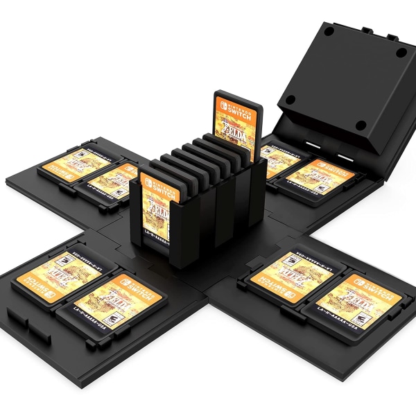 Spilopbevaringsboks til Switch-spilkort One Piece Games Cube op til 16 spil, Foldbar Nintendo Switch-spilkortkasse Cube Nintendo Switch-spilopbevaring B