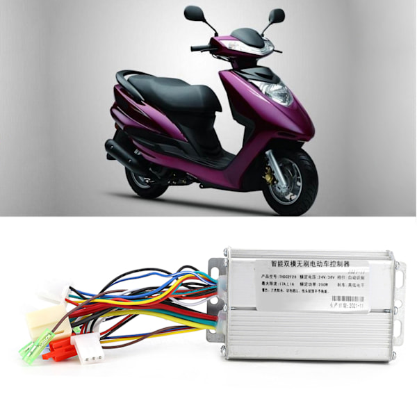 24V/36V 250W Børsteløs Controller Motor til Elcykel Scooter