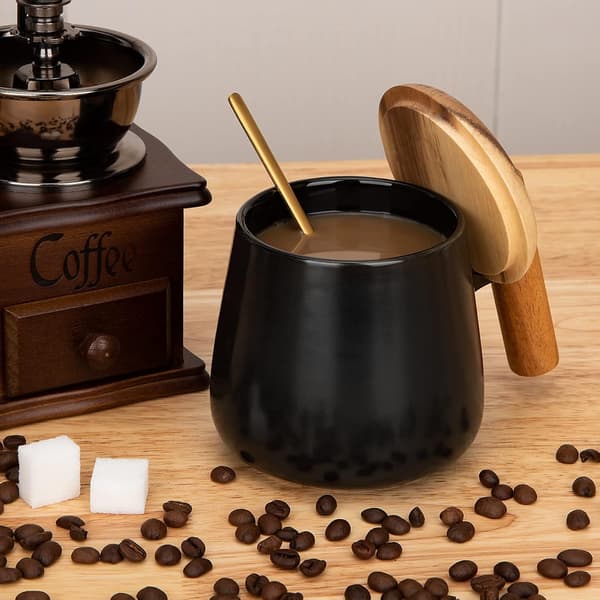 Keramisk kaffemugg, tekopp för kontor och hem, 14 oz kaffe