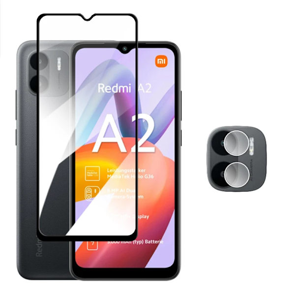 För Xiaomi Redmi A2 Plus 2.5D Full Glue HD skärmskydd