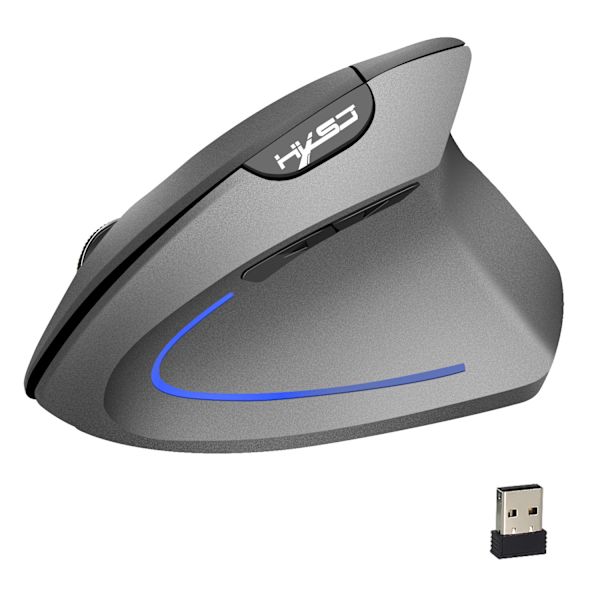 Vertikal trådlös mus 2.4GHz mus ergonomisk design 2400DP
